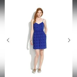 Madewell Cami Dress in Eyelet Sunflower